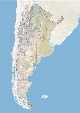 simsearch:872-06054918,k - L'Argentine et la Province de terre de feu, Image Satellite avec effet de relief Photographie de stock - Rights-Managed, Code: 872-06054970