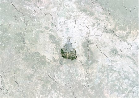 satellite image volcanoes - État de Mexico City, Mexique, Satellite couleur vraie Image Photographie de stock - Rights-Managed, Code: 872-06055482