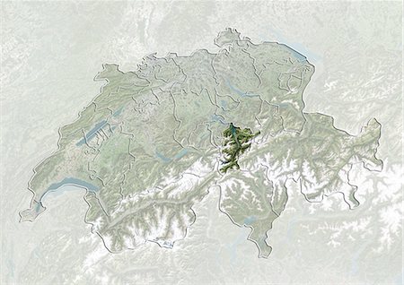 simsearch:872-06054799,k - Switzerland and the Canton of Uri, True Colour Satellite Image Foto de stock - Con derechos protegidos, Código: 872-06055656