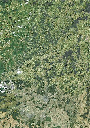 Satellitenaufnahme von Luxemburg Stockbilder - Lizenzpflichtiges, Bildnummer: 872-06052731