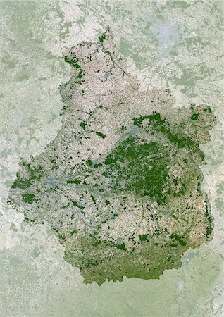 Zentrum Region, Frankreich, True Colour-Satellitenbild mit Maske. Zentrum Region, Frankreich, true-color-Satellitenbild mit Maske. Dieses Bild wurde aus Daten von Satelliten LANDSAT 5 & 7 erworbenen zusammengestellt. Stockbilder - Lizenzpflichtiges, Bildnummer: 872-06052808