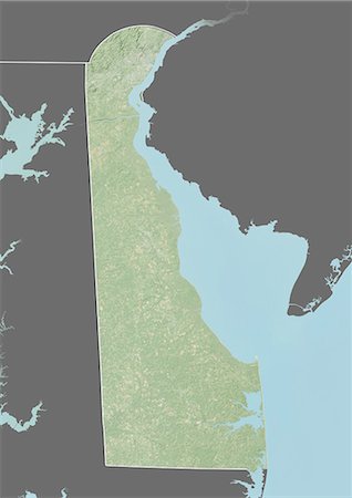 dover (new hampshire) - Reliefkarte von der State of Delaware, Vereinigte Staaten. Dieses Bild wurde aus Daten von LANDSAT 5 & 7 Satelliten kombiniert mit Höhendaten erworbenen zusammengestellt. Stockbilder - Lizenzpflichtiges, Bildnummer: 872-06160965