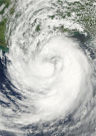 satellite view storm - Satellite view of Hurricane Isaac over the Atlantic Ocean. Image taken on August 28, 2012. Stock Photo - Rights-Managed, Code: 872-08082682