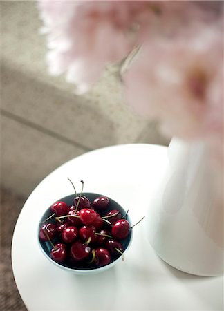 simsearch:872-08914934,k - Detail of a bowl of cherries, Woods Hole Inn, Woods Hole, MA. Stock Photo - Rights-Managed, Code: 872-08915096