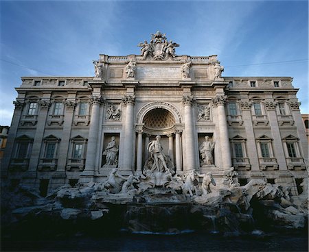 La fontaine de Trevi, Rome, Italie Photographie de stock - Rights-Managed, Code: 873-06440391