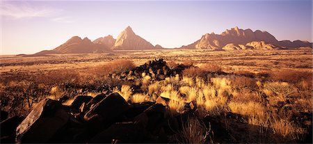 Overview of Landscape Spitzkoppe, Namibia, Africa Stock Photo - Rights-Managed, Code: 873-06440455