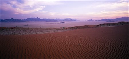 panoramic - Vue d'ensemble du paysage et du désert du Naukluft Park, Namibie, Afrique Photographie de stock - Rights-Managed, Code: 873-06440465