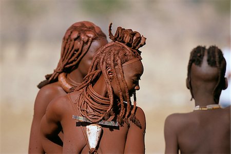 Himba Tribe Outdoors Namibia, Africa Foto de stock - Con derechos protegidos, Código: 873-06440552