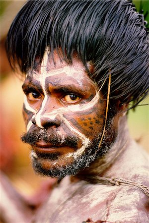 Huli Tribesman Papua New Guinea Foto de stock - Con derechos protegidos, Código: 873-06440679