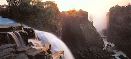 Victoria Falls Zambezi River Zimbabwe, Africa Foto de stock - Con derechos protegidos, Código: 873-06440744