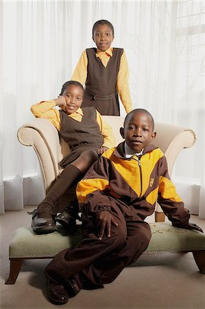 Children in School Uniforms Fotografie stock - Rights-Managed, Codice: 873-06440810