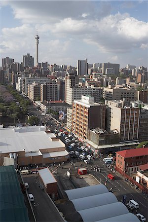 Centre ville Johannesburg, Afrique du Sud Photographie de stock - Rights-Managed, Code: 873-06441067
