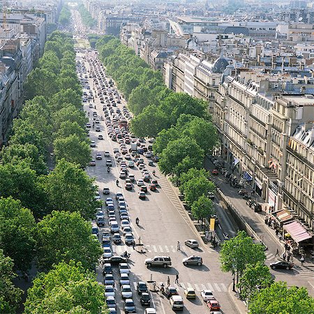 french road cars - Overview of Paris, France Stock Photo - Rights-Managed, Code: 873-06441096