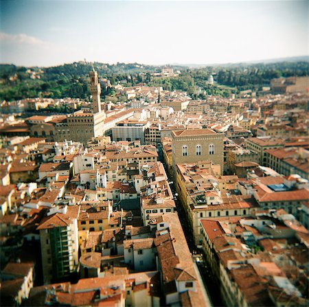 Overview of City, Florence, Italy Foto de stock - Con derechos protegidos, Código: 873-06441110