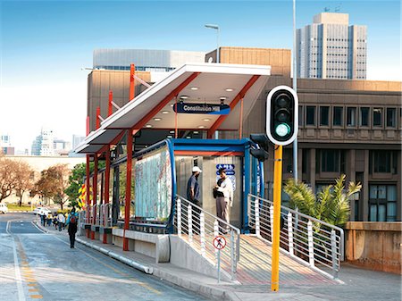 Bus Rapid Transit (BRT) system, Johannesburg Stock Photo - Rights-Managed, Code: 873-07156862